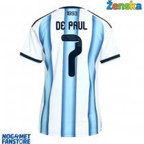 Argentina Rodrigo De Paul #7 Domaci Dres za Ženska SP 2026 Kratak Rukav